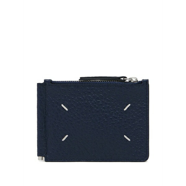 マルタンマルジェラ メンズ 財布 アクセサリー Four stitches leather wallet Blue｜asty
