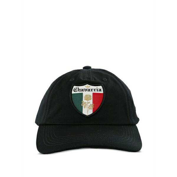 アディダス メンズ 帽子 アクセサリー Logo-patch baseball cap Black|asty