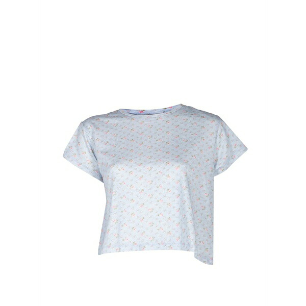 ラブスハックファンシー レディース Tシャツ トップス Rubin floral-print t-shirt Blue｜asty