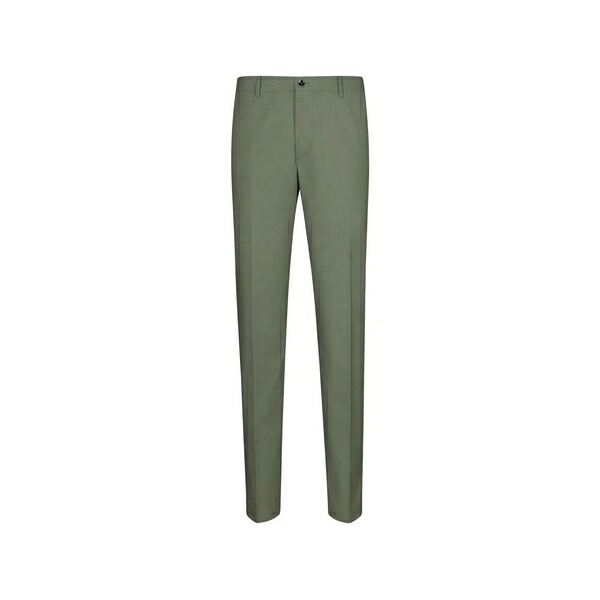 ナイン イン ザ モーニング メンズ カジュアルパンツ ボトムス Pressed-crease trousers Green｜asty