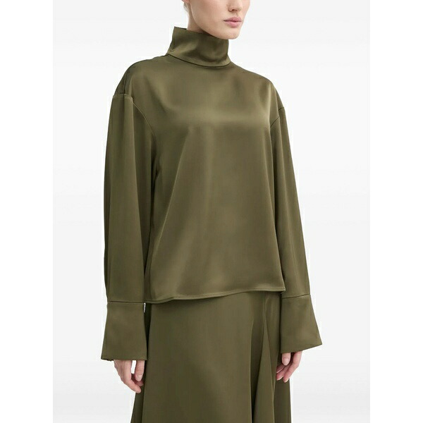 デイ・ビルゲール・エ・ミッケルセン レディース シャツ トップス High-neck blouse Green｜asty 44,720円