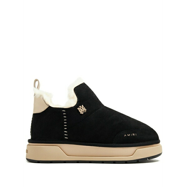 アミリ メンズ ブーツ シューズ Malibu suede boots Black|asty