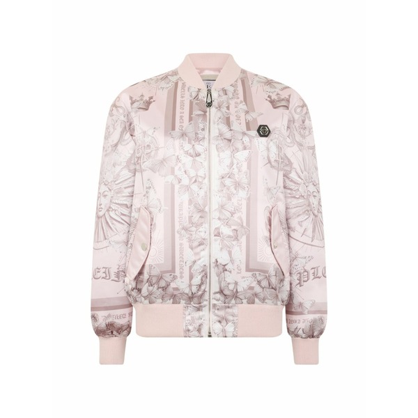 フィリッププレイン レディース ジャケット&ブルゾン アウター Bomber jacket Pink|asty