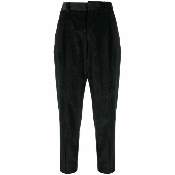 ウール リッチ レディース カジュアルパンツ ボトムス Cropped corduroy trousers Black|asty