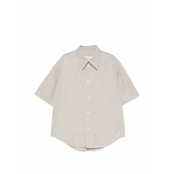 アミ メンズ シャツ トップス Striped shirt Neutrals｜asty