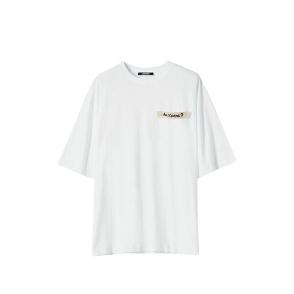 ジャクエムス メンズ Tシャツ トップス Organic cotton t-shirt White｜asty