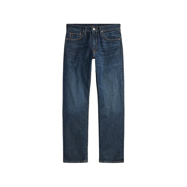 ラルフローレン メンズ デニムパンツ ボトムス Faded straight-leg jeans Blue｜asty 53,880円