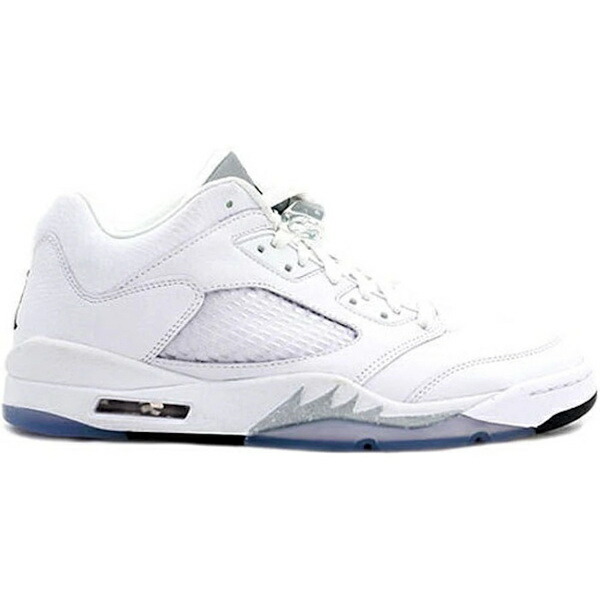 Jordan ジョーダン レディース スニーカー  【Jordan 5 Retro Low Metallic White (Women\u0027s)】  大きさ US_6(23.0糎) White/Black-Metallic Silver