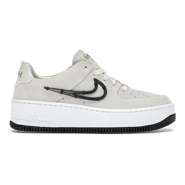 Nike ナイキ レディース スニーカー 【Nike Air Force 1 Sage Low LX Light Cream Black (Women's)】 サイズ US_5.5(22.5cm) Light Cream/Black-Metallic Gold｜asty