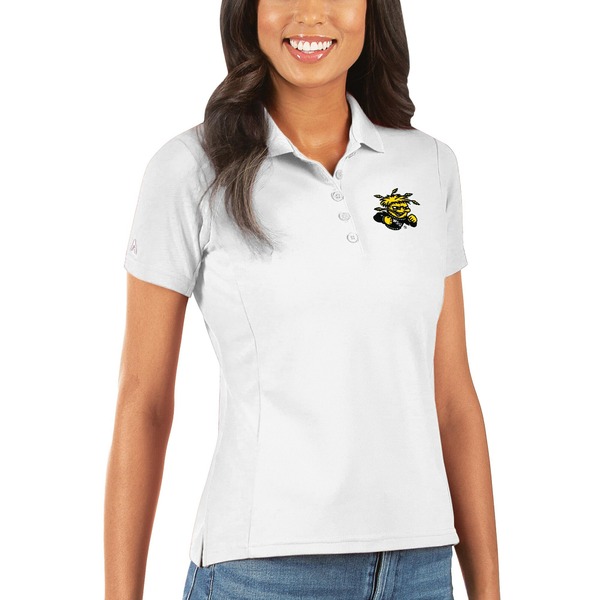 超人気新品 アンティグア レディース ポロシャツ トップス Wichita State Shockers Antigua Women's Legacy  Pique Polo White fucoa.cl