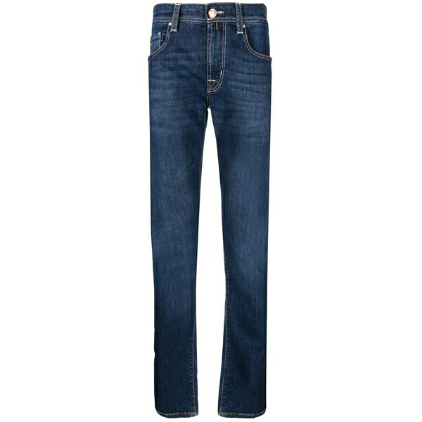 トラマロッサ メンズ ジーンズズボン下 ボトムス Mid-rise straight-leg jeans Blue