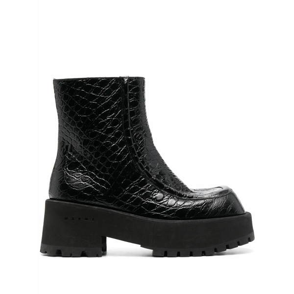 マルニ レディース ブーツ シューズ 65粍 chunky chelsea boots Black