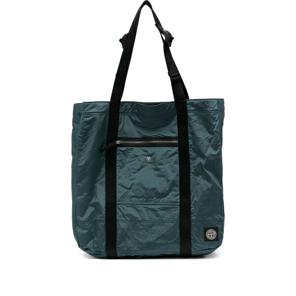 ストーンアイランド メンズ トートバッグ 御徒面子 Zip-pocket tote bag Green