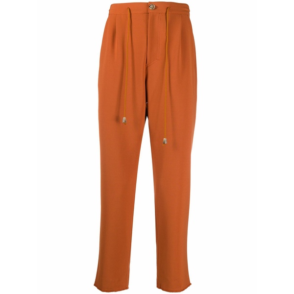 ナヌーシュカ メンズ 心地好いズボン下 ボトムス Cropped track trousers Orange
