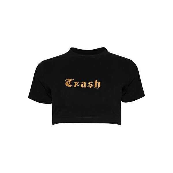 ヴェトモン レディース ティーシャツ トップス Embroidered t-shirt Black