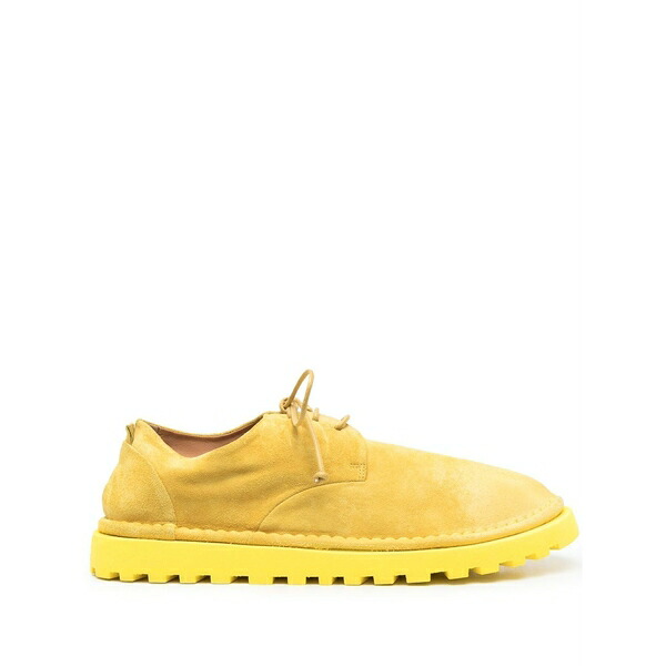 マーシャル  メンズ お召しものシューズ シューズ Sancrispa alta suede derby shoes Yellow