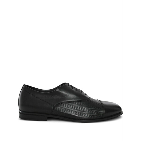 ドンカルズ メンズ 御召しものシューズ シューズ Leather oxford shoes Black