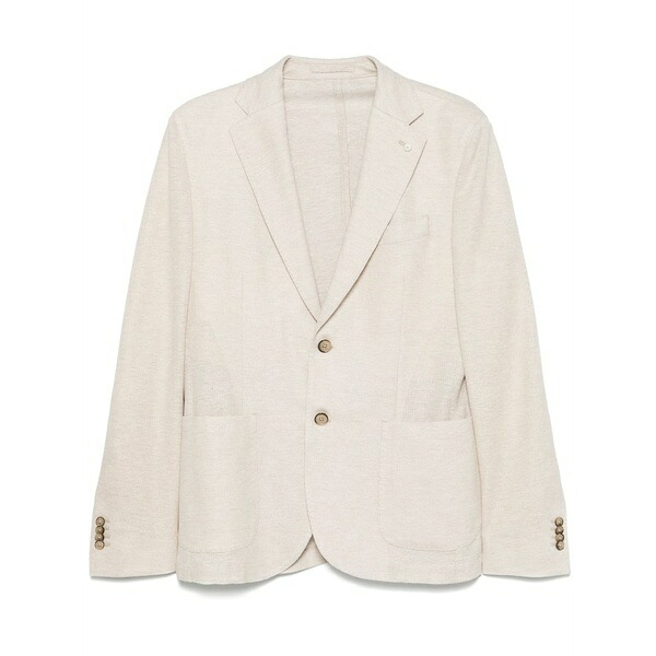 ルイジ・ビアンキ・マントヴァ メンズ ジャケット＆ブルゾン アウター Single-breasted blazer Neutrals