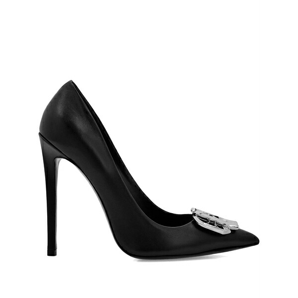 フィリップ飾り気のない レディース パンプス シューズ 120粍 gothic pumps Black
