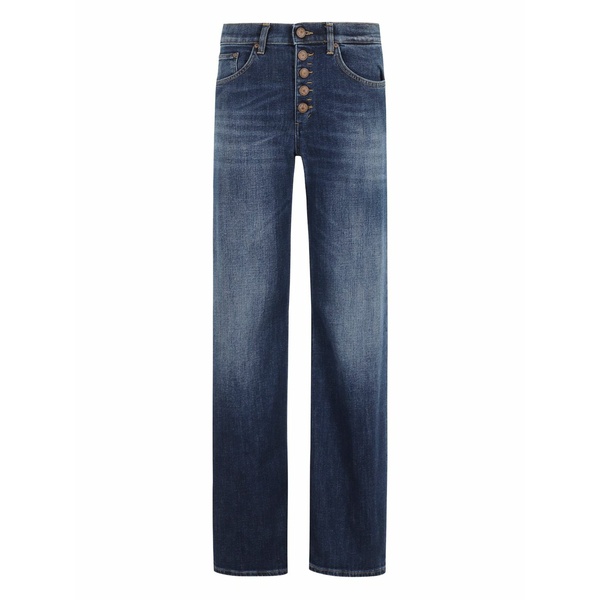 ドンダップ レディース ジーンズズボン下 ボトムス Five-pockets jeans Blue