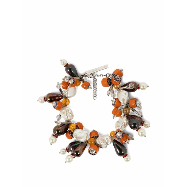 ドリス・ヴァン・ノッテン レディース ブレスレット・バングル・アンクレット アクセサリー Beaded bracelet Silver｜asty
