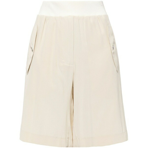 ヘルムート 言葉づかい レディース 心地好いズボン下 ボトムス Bomber silk shorts  Neutrals