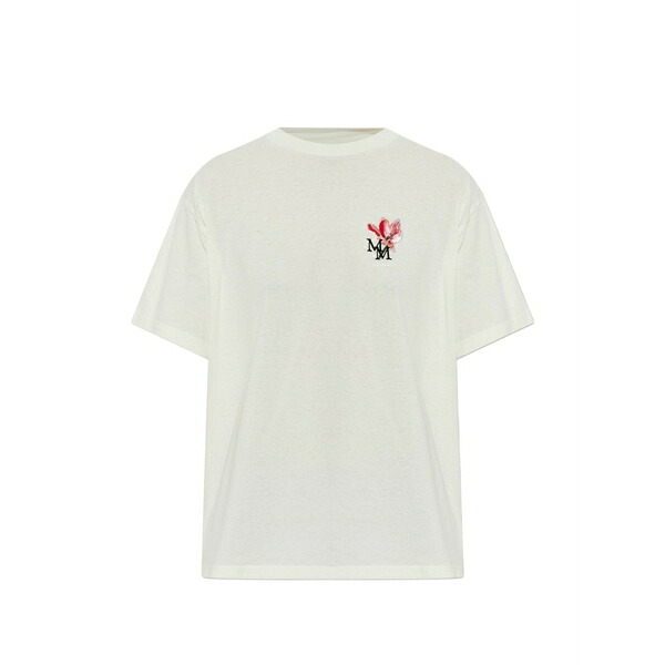 マルタンマルジェラ レディース Tシャツ トップス Floral-print t-shirt White｜asty
