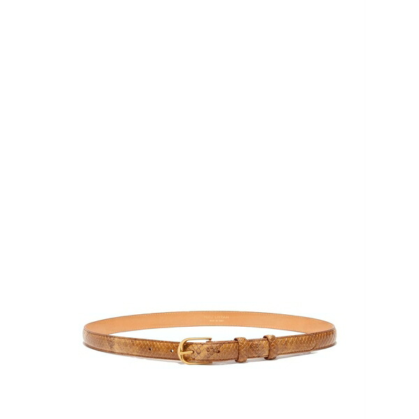 ニリロータン レディース 三尺帯 添え物 Snakeskin buckle belt Neutrals
