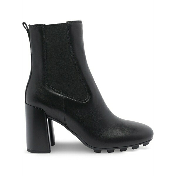 ホーガン レディース ブーツ シューズ 90mm block-heel leather boots Black|asty