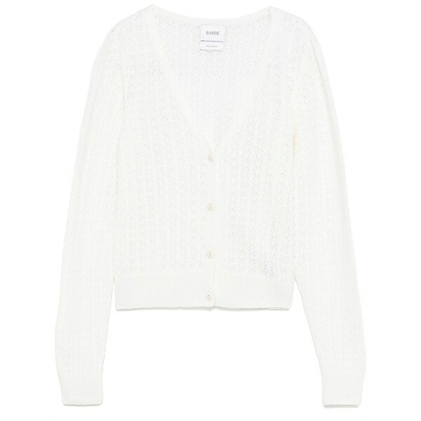 バリー レディース ジレー アウター Cashmere cardigan White