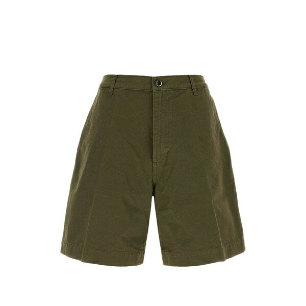 ナイン イン ザ モーニング メンズ カジュアルパンツ ボトムス Otto belt-loop shorts Green｜asty