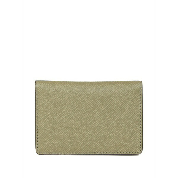 マルタンマルジェラ メンズ 紙入れ 付属品 Leather cardholder Green