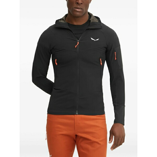 サレワ メンズ 上衣＆上衣 アウター Hooded zip performance jacket Black