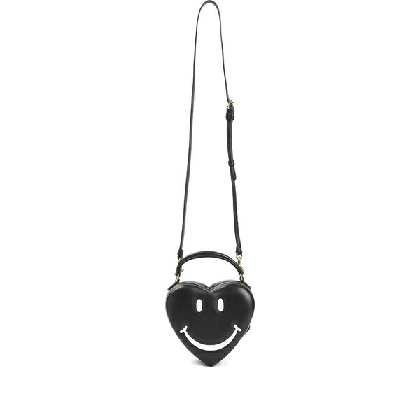 モスキーノ レディース ショルダーバッグ 御徒面子 Heart-shape shoulder bag Black