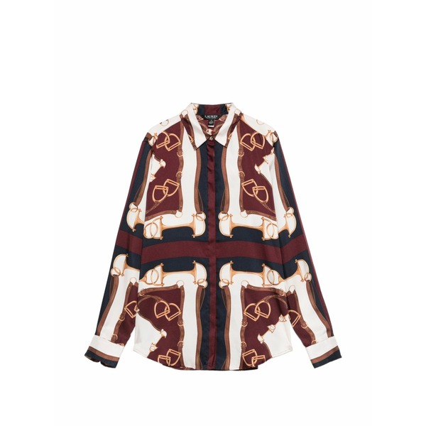 ラルフローレン レディース プルオーバー トップス Patterned shirt Red