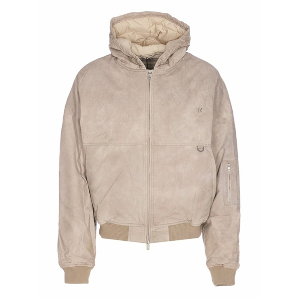 リプレゼント メンズ ジャケット＆ブルゾン アウター Hooded bomber jacket Neutrals｜asty