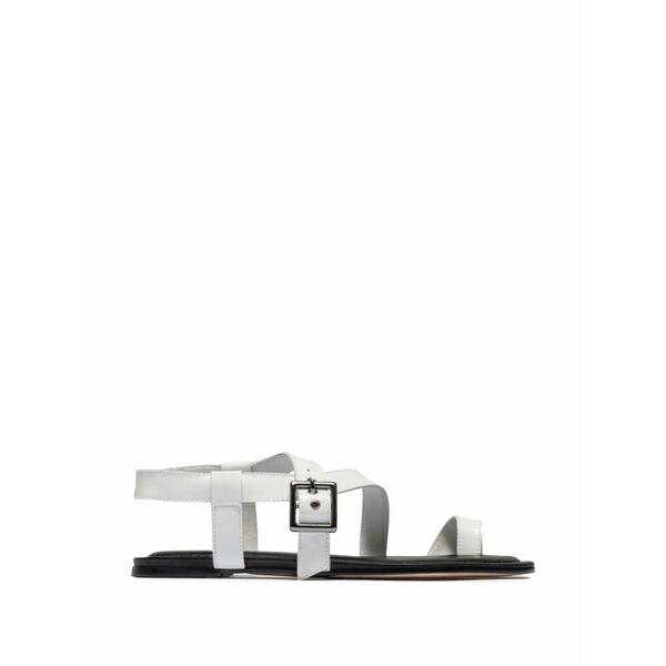 ベルナルド レディース サンダル シューズ Hartshorn toe-ring buckle flat sandals White