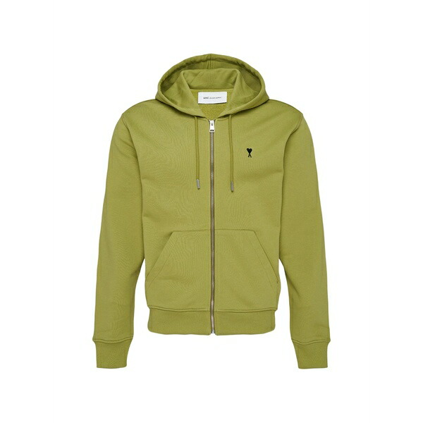 意中の女 メンズ パーカー・スウェットシャツ アウター Ami de coeur zip-fastening hoodie Green
