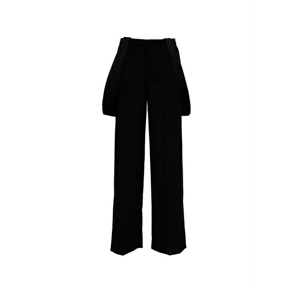 ドンダップ レディース 心地好いズボン下 ボトムス Kara suspenders-detail trousers Black