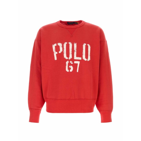 ラルフローレン メンズ パーカー・スウェットシャツ アウター Logo-print sweatshirt Red｜asty