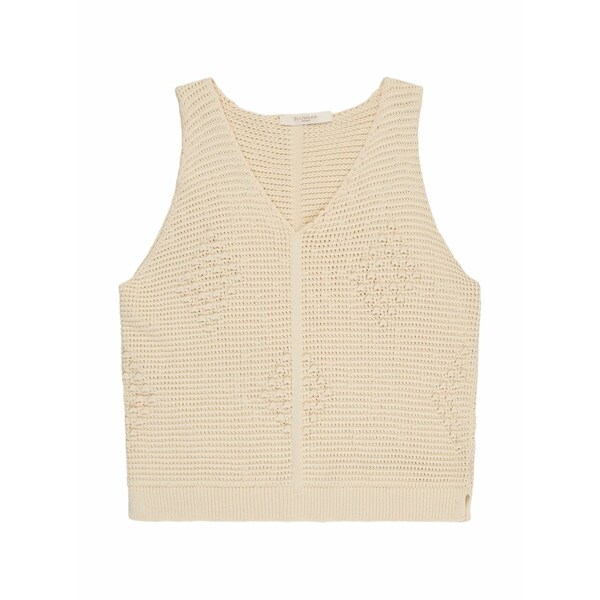 スローウエア レディース カットソー トップス Diamond cotton top Neutrals|asty