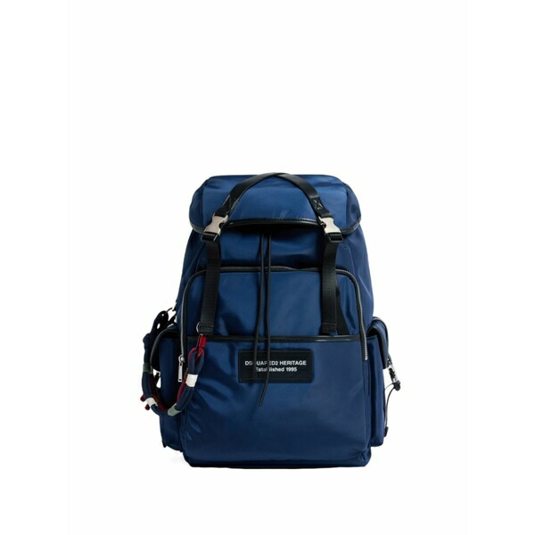 ディースクエアード メンズ うしろ側容器に並べる・背嚢 御徒面子 Heritage backpack Blue
