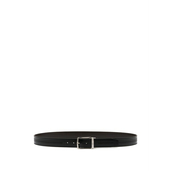 バリー メンズ 胴締め 佩び物 Ketter adjustable reversible belt Black