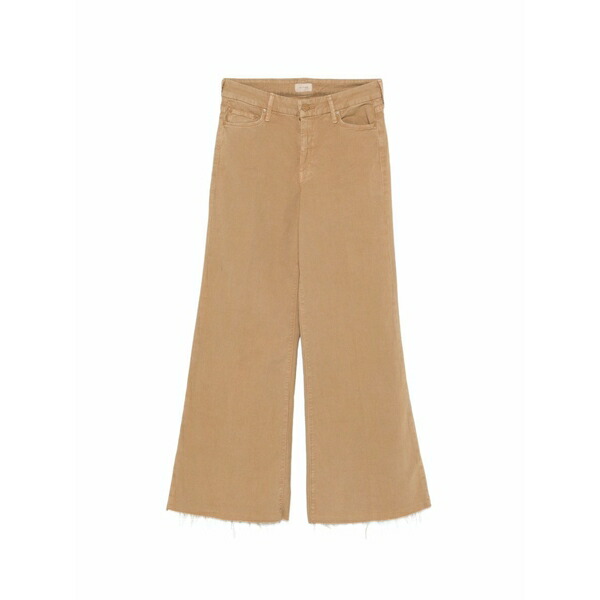 お母さん レディース ジーンズズボン下 ボトムス Frayed-trim jeans Neutrals