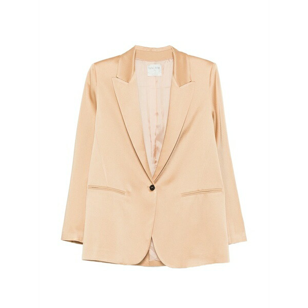 フォルテ フォルテ レディース 上衣＆上衣 アウター Patch-pocket blazer Neutrals
