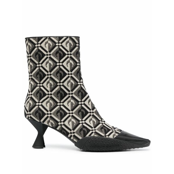 米国海兵隊員 独居室 レディース ブーツ シューズ Moon diamant ankle boots Black