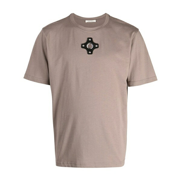 クレイググリーン メンズ Tシャツ トップス Short-sleeve organic-cotton t-shirt Brown｜asty