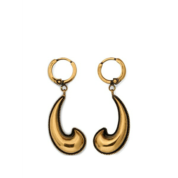 エトロ レディース ピアス&イヤリング アクセサリー Paisley-detail earrings Gold|asty