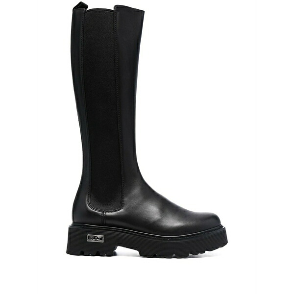 ブーム  レディース ブーツ シューズ Chunky leather knee-length boots  Black