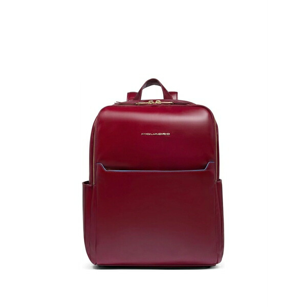 ピークアドロ  メンズ ショルダーバッグ 御徒面子 Logo-lettering leather backpack Red